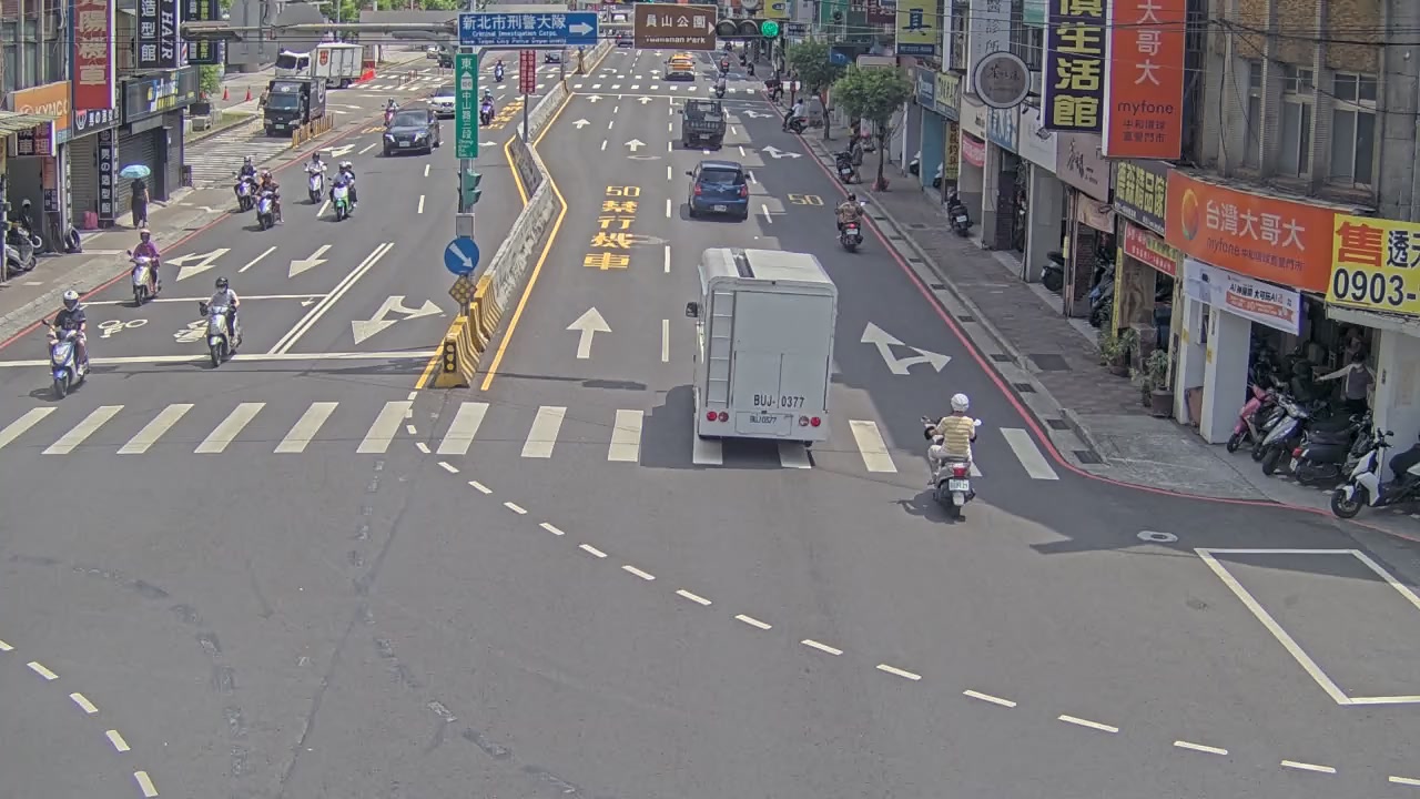 中山路3段/民享街(往東)即時影像 cctv 監視器 即時交通資訊