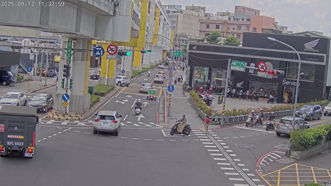 中山路2段/板南路(往東)即時影像 cctv 監視器 即時交通資訊